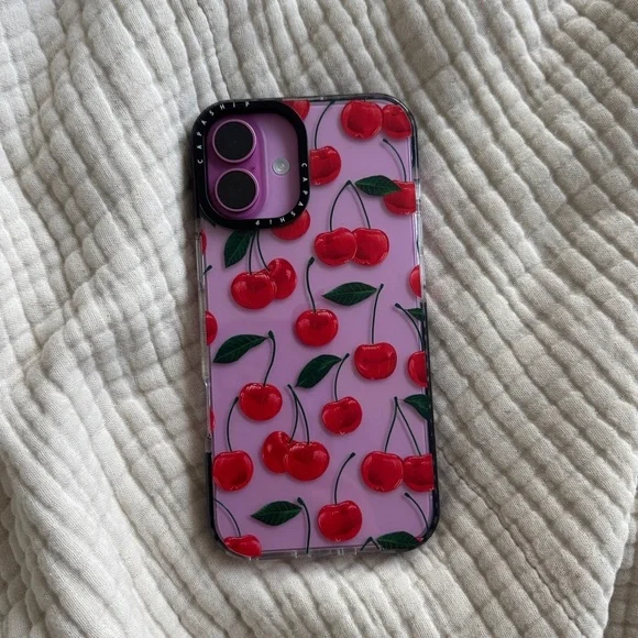 Cherry IPhone 16 Plus Clear Case - Picture 3 of 3